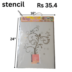 Stencils for Wall Painting  (Size:- 16X24 Inch) Pattern Theme- Beautiful Flower Reusable DIY Design Suitable for Bedroom, Drawing Room, packing 30 pic