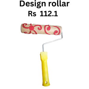 Design Pattern Roller Brush For Wall Painting (9 Inches, red, White) packing 20pic