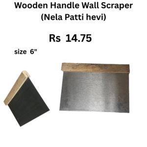 6″ Wooden Handle Wall Scraper (Nela Patti) hevi wall painting prep, removing loose plaster, old paint, stickers, or adhesives from walls and floors. peacking 24 pic