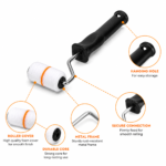 2 Inch Line Roller | Premium Microfiber Paint Roller | Smooth & Even Finish | Wall, Ceiling, Door & Corner Painting Roller - Image 7
