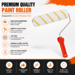 Line Master 9 Inch Interior Line Roller | Premium Paint Roller for Smooth Wall Finish - Image 3