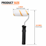 4 Inch Line Roller | Premium Microfiber Paint Roller | Wall, Ceiling, Door & Corner Painting Roller - Image 2