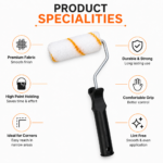 4 Inch Line Roller | Premium Microfiber Paint Roller | Wall, Ceiling, Door & Corner Painting Roller - Image 4