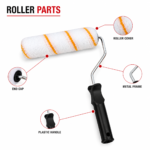 6 Inch Line Roller | Premium Microfiber Paint Roller | Wall, Ceiling, Door & Corner Painting Roller - Image 4