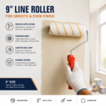 Line Master 9 Inch Interior Line Roller | Premium Paint Roller for Smooth Wall Finish - Image 4