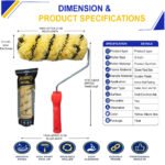 Tiger 22 mm Paint Roller 9 Inch – Smooth Finish Roller for Wall Painting - Image 2