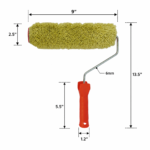 9 Inch Green Thread Master Paint Roller | Painting Roller - Image 3
